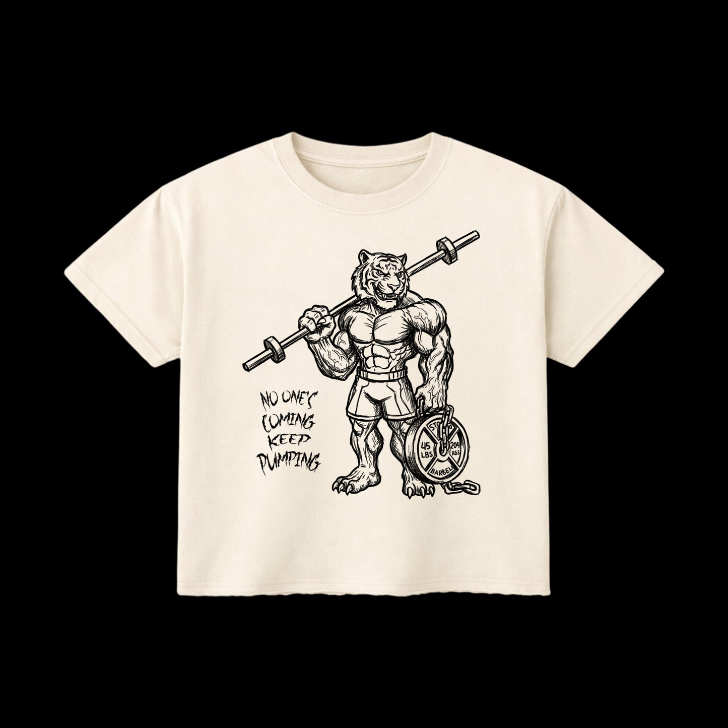 Keep Pumping Boxy Cropped T-Shirt