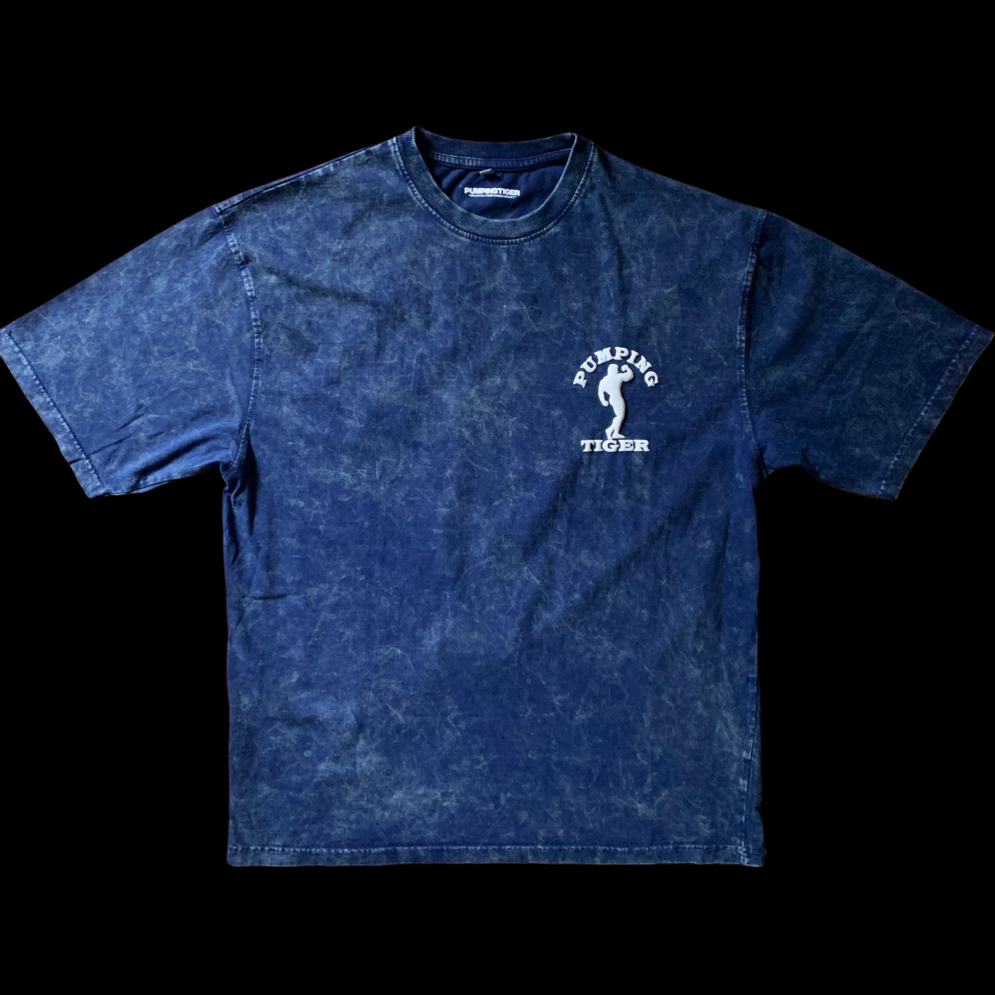 CUTTING Acid Wash Oversized T-shirt (Puff Print)