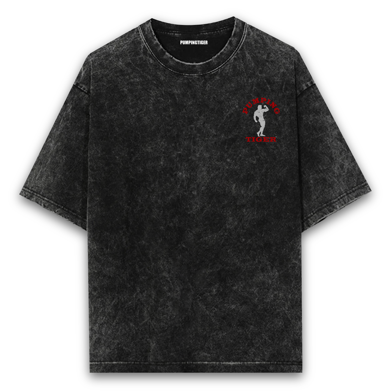Classic Bodybuilding Acid Wash Oversized T-shirt