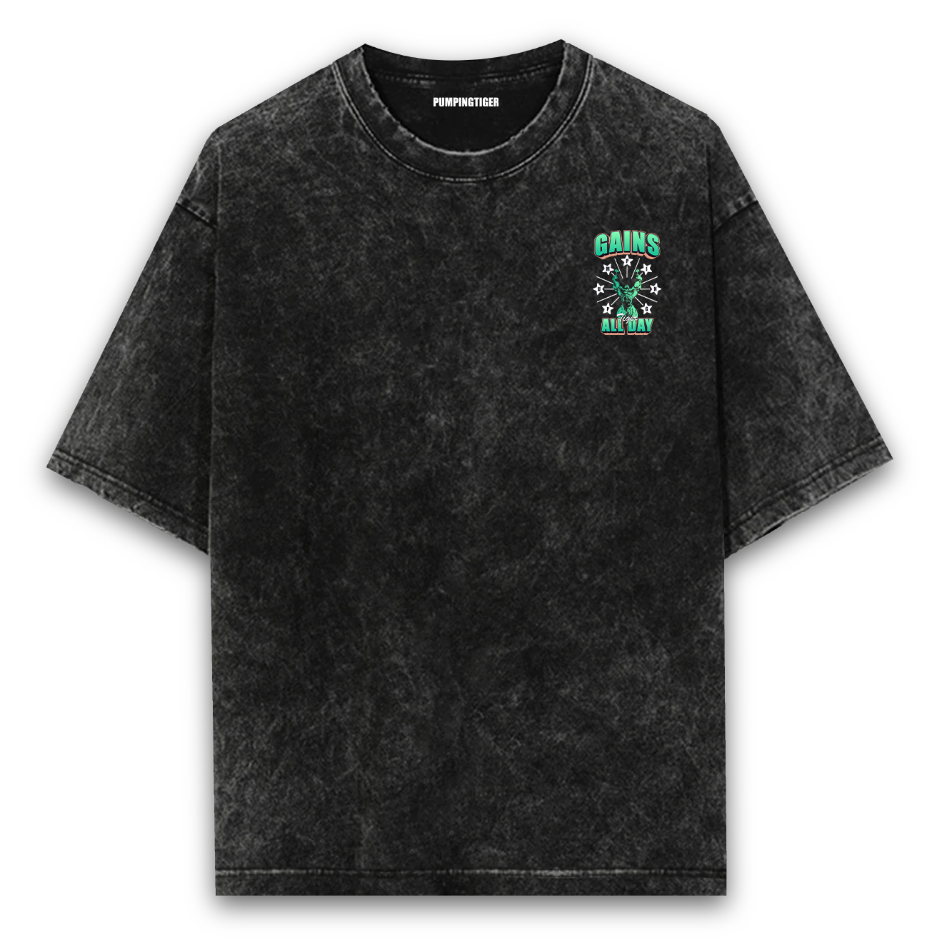 Gains All Day Acid Wash Oversized T-shirt