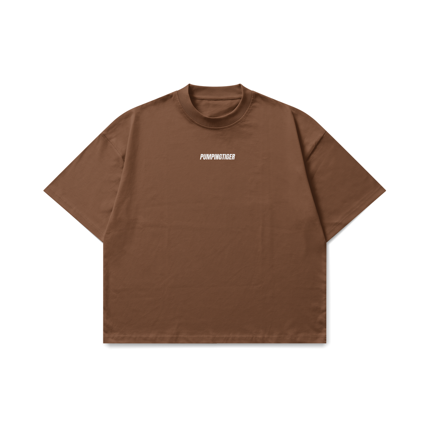 Pumpingtiger Minimal Brown Oversized T-Shirt
