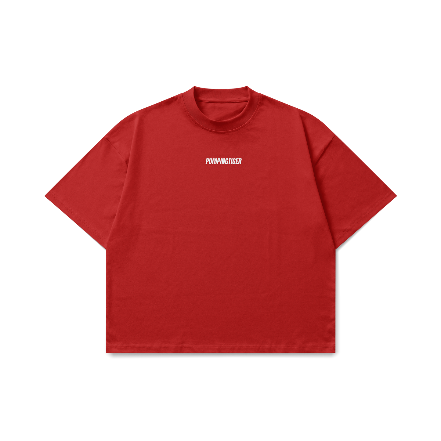 Pumpingtiger Minimal Red Oversized T-Shirt