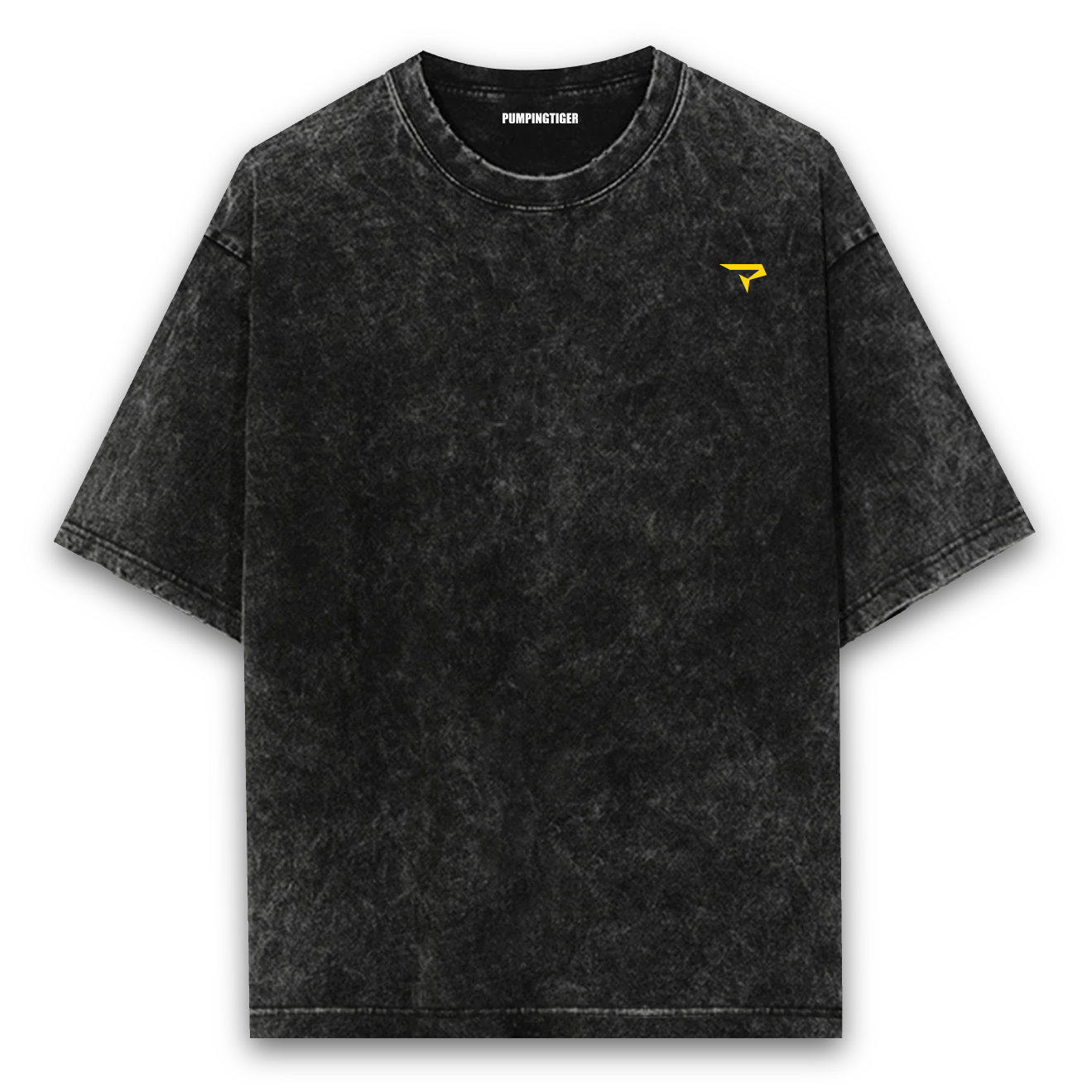 No Pain No Gain Acid Wash Oversized T-shirt