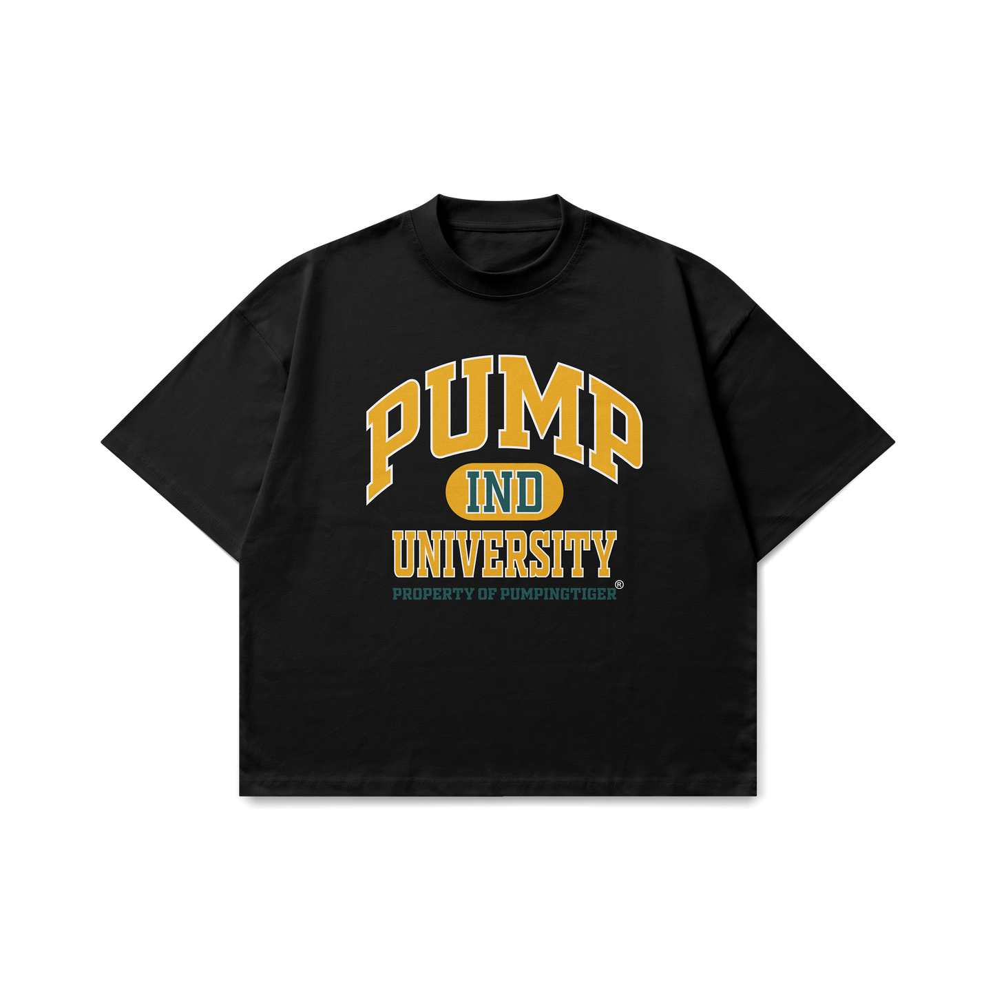 Pump University Black Oversized T-shirt