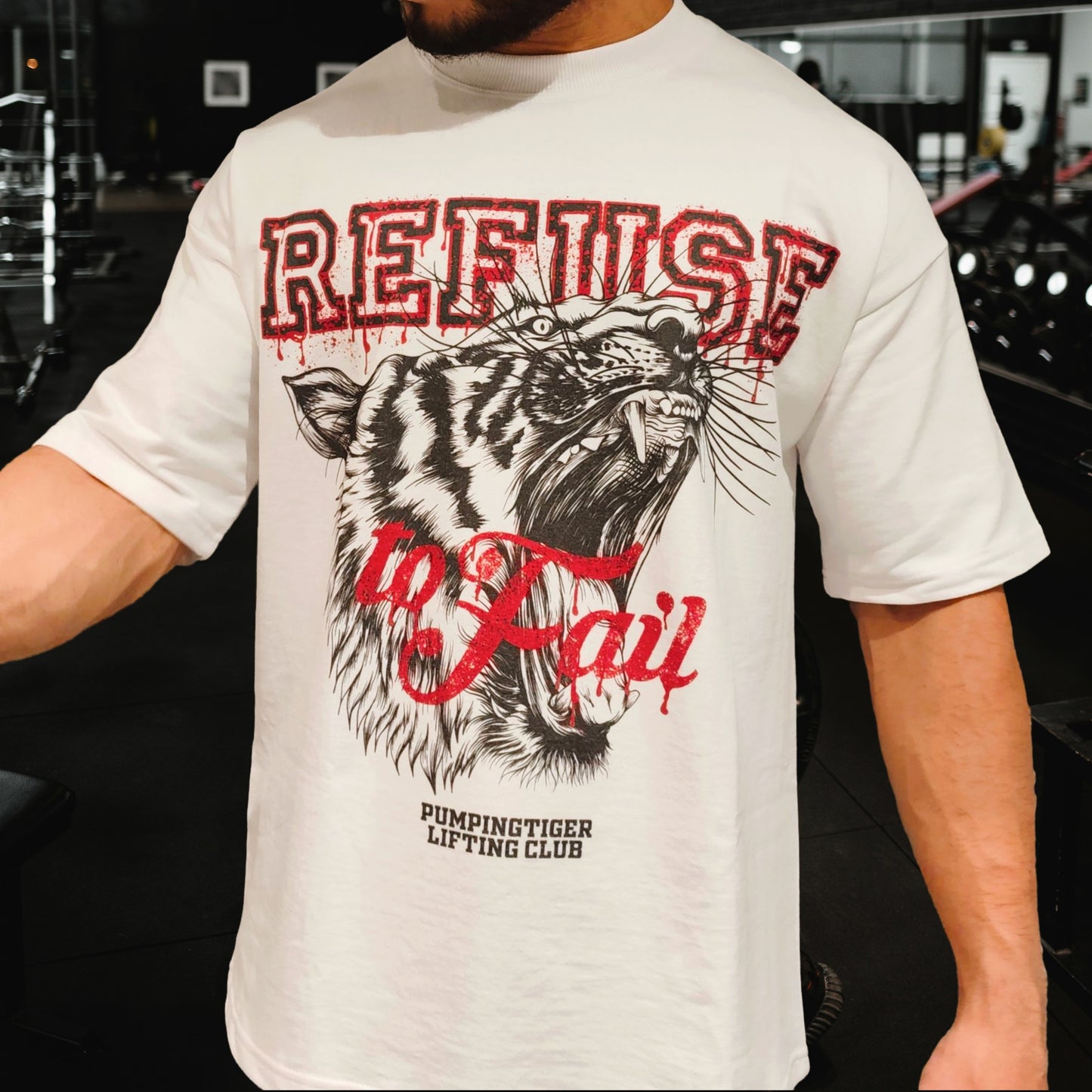 Refuse To Fail White Oversized T-Shirt