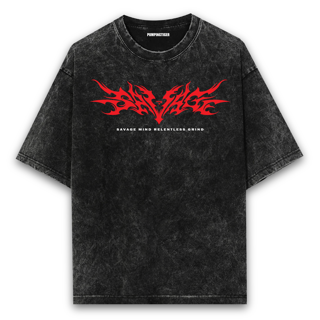 Savage Acid Wash Oversized T-shirt