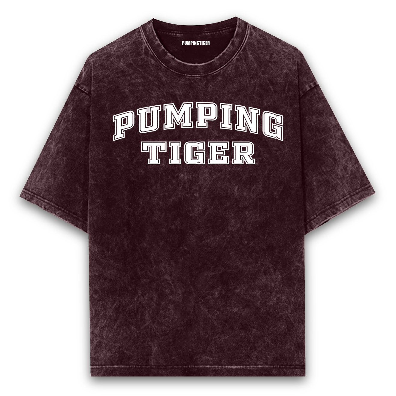Pumpingtiger Varsity Acid Wash Oversized T-shirt