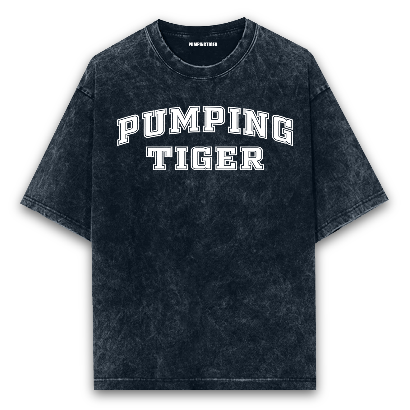 Pumpingtiger Varsity Acid Wash Oversized T-shirt