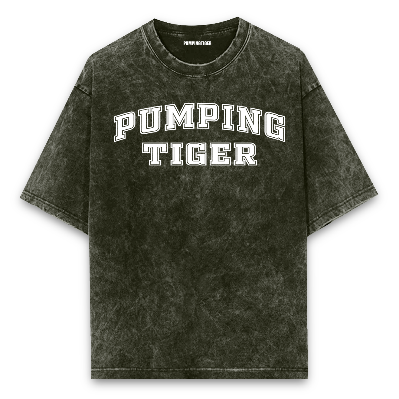 Pumpingtiger Varsity Acid Wash Oversized T-shirt