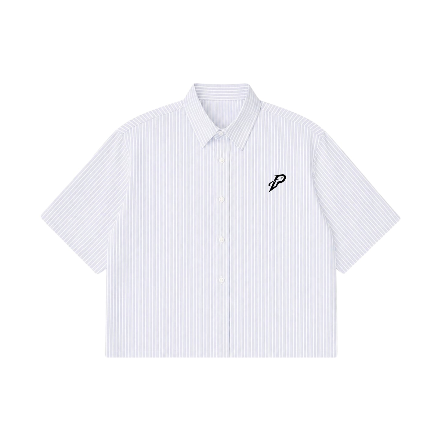 Blue Striped Oxford Boxy Shirt