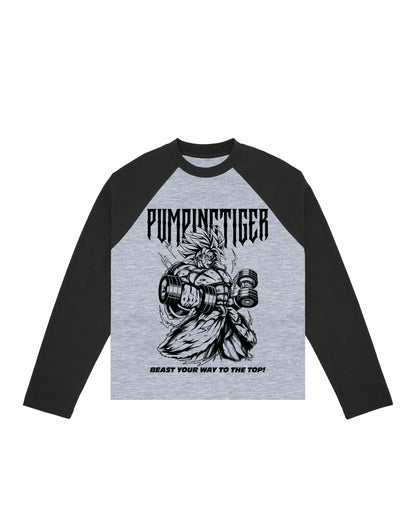PUMPINGTIGER X DRAGON BALL Z BROLY Raglan T-shirt