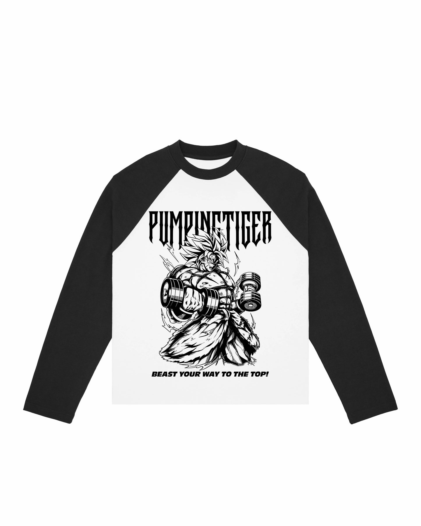 PUMPINGTIGER X DRAGON BALL Z BROLY Raglan T-shirt