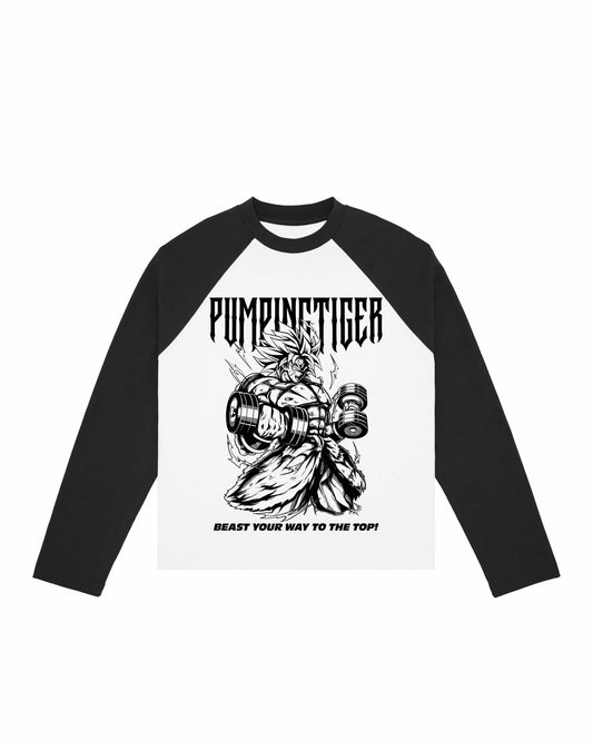 PUMPINGTIGER X DRAGON BALL Z BROLY Raglan T-shirt