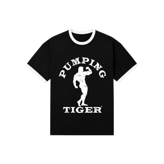 Classic Bodybuilding Black Ringer T-Shirt