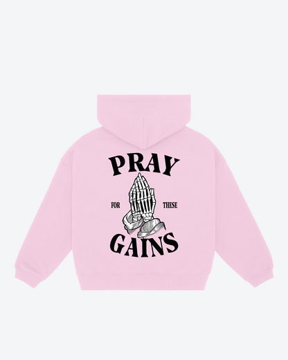 Pray For These Gains Oversized Hoodie