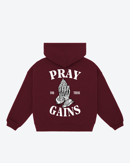 Pray For These Gains Oversized Hoodie