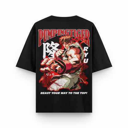 PUMPINGTIGER X STREET FIGHTER RYU Oversized T-shirt