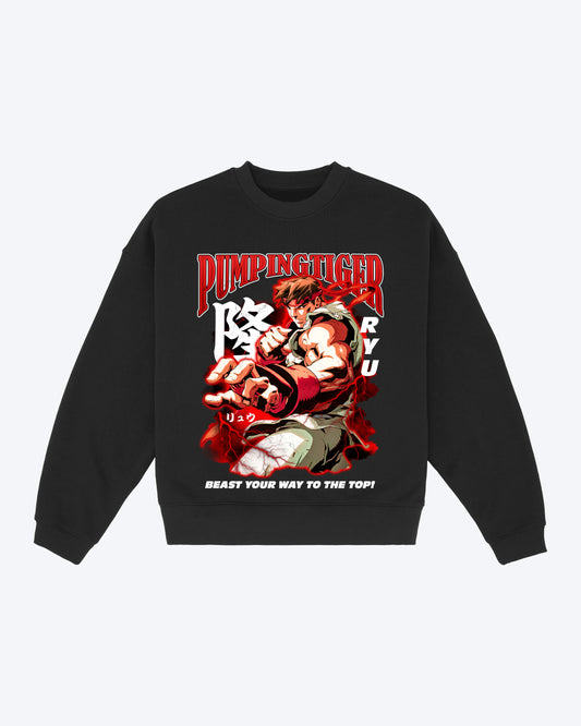 PUMPINGTIGER X STREET FIGHTER RYU Oversized Sweatshirt