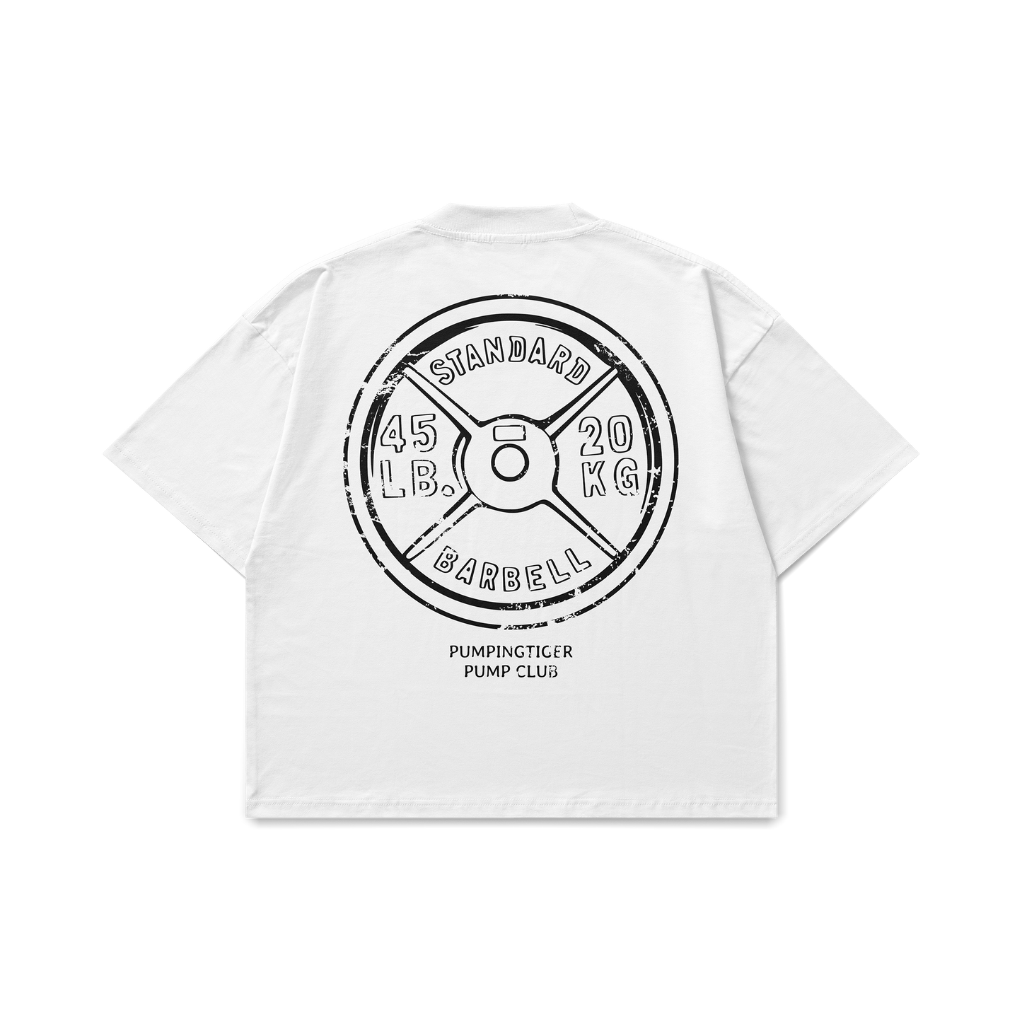 45 LBS White Oversized T-Shirt