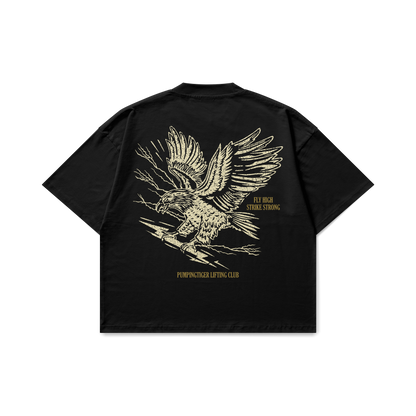 Eagle Back Print Oversized T-shirt