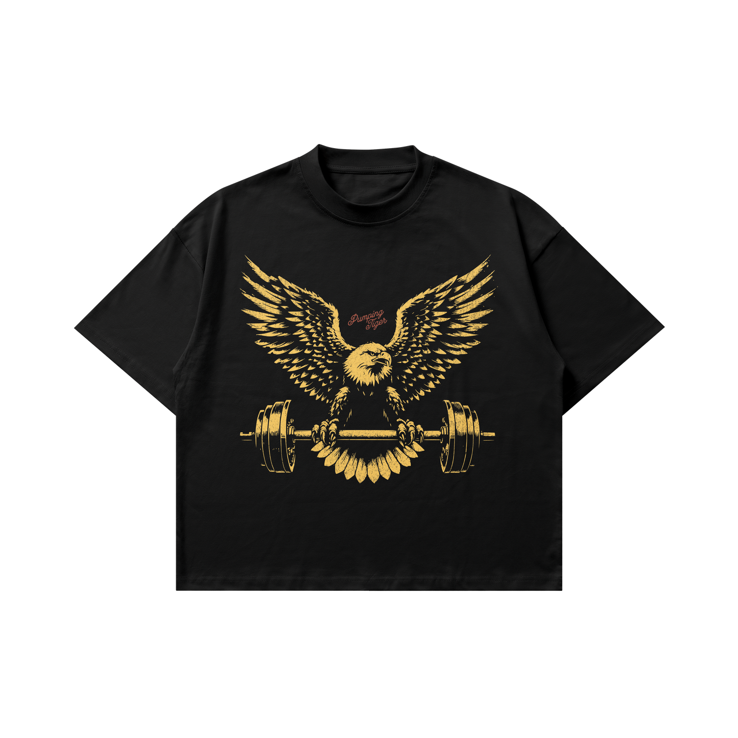 Eagle Graphic Black Oversized T-Shirt