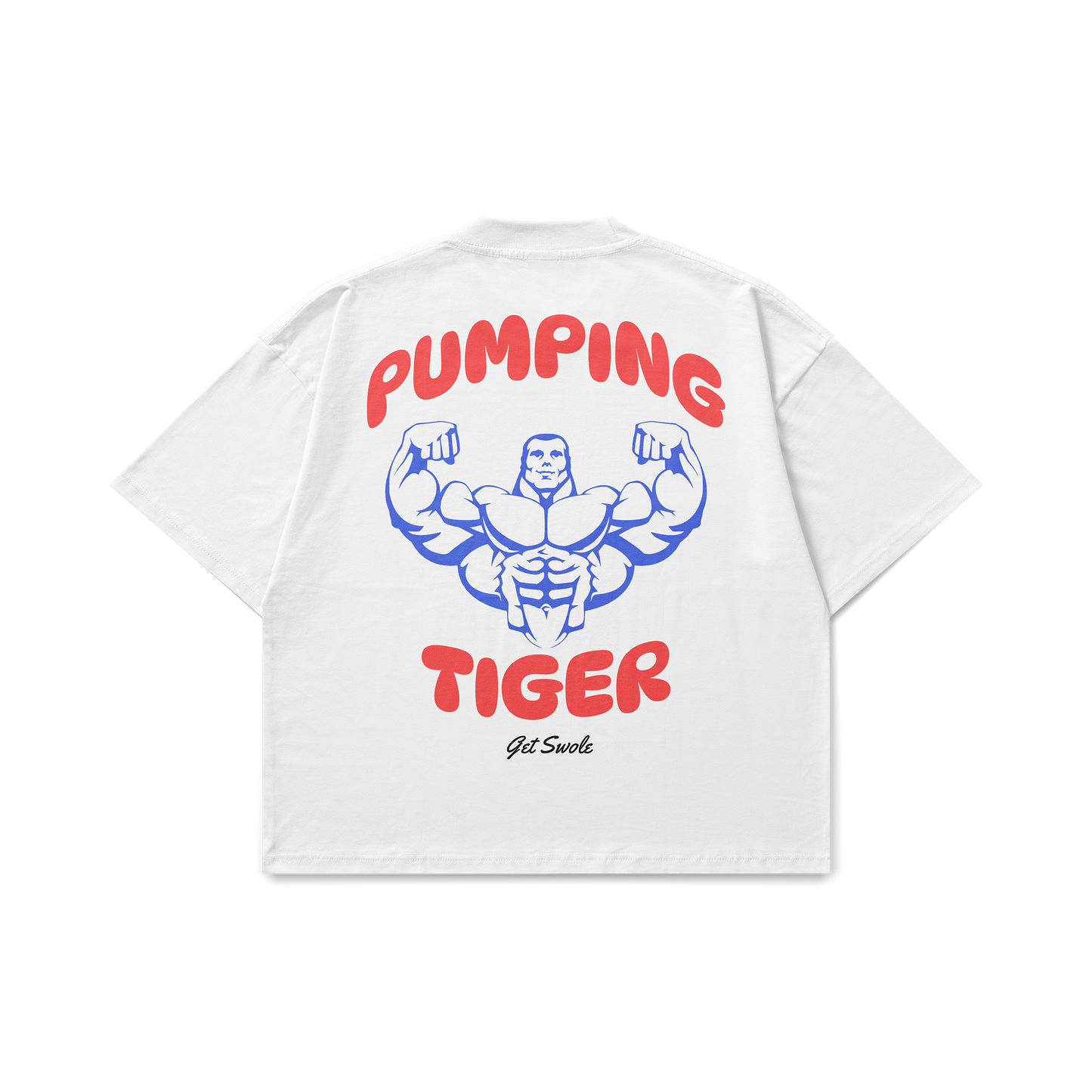 Get Swole White Oversized T-Shirt