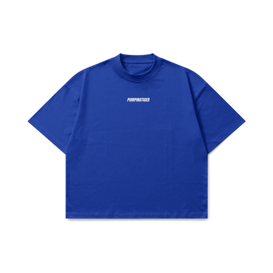 Pumpingtiger Minimal Blue Oversized T-Shirt