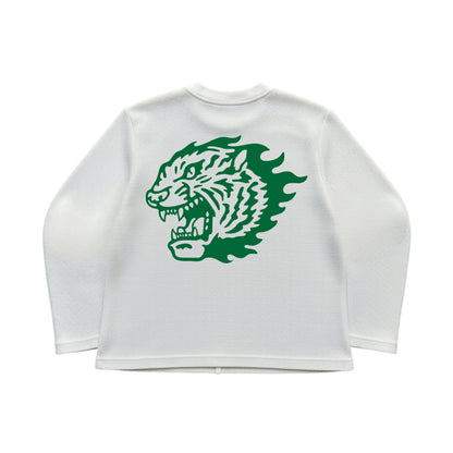 Power Through Waffle Oversized Full Sleeve
