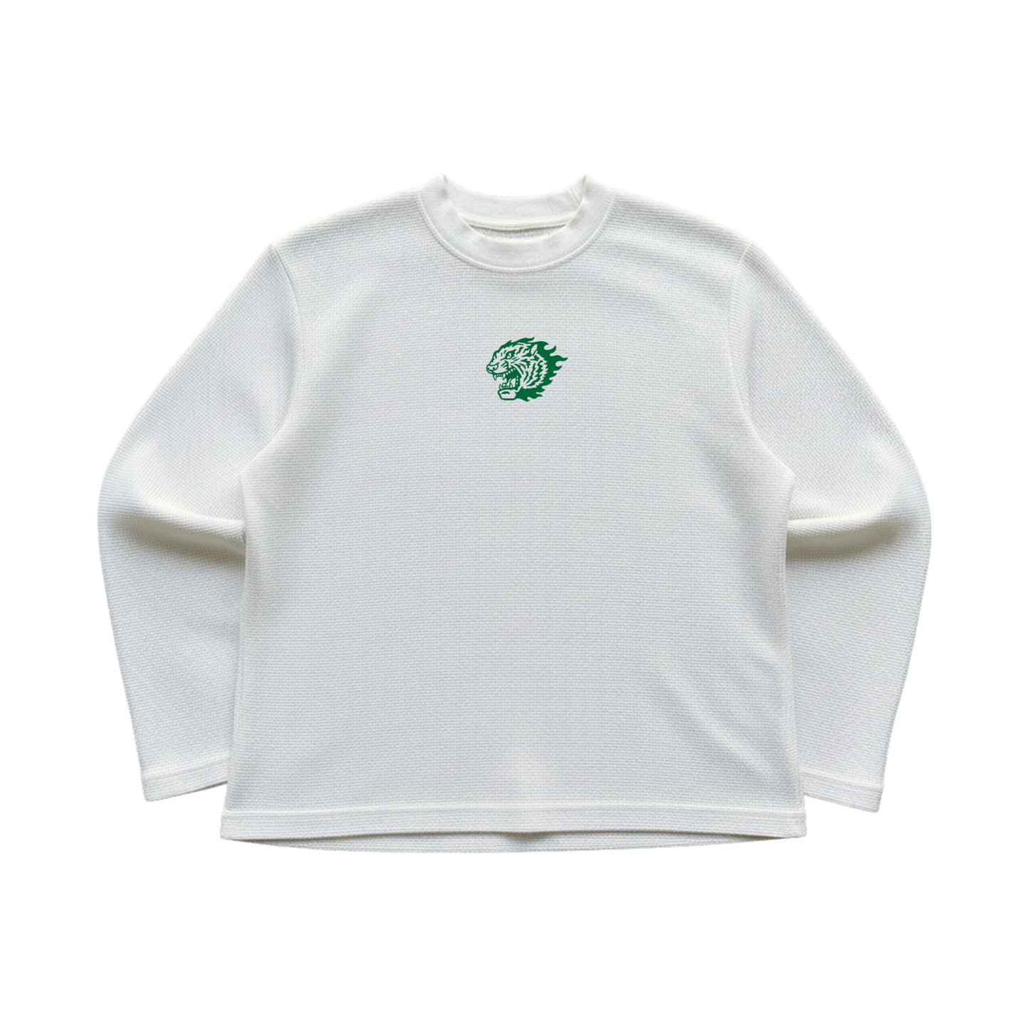 Power Through Waffle Oversized Full Sleeve