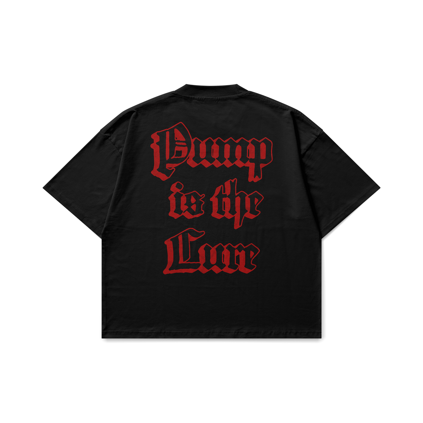 Pump Is The Cure Black Oversized T-Shirt
