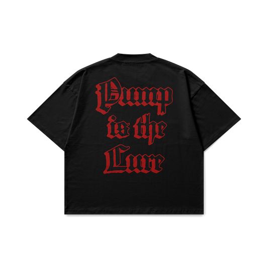 Pump Is The Cure Black Oversized T-Shirt