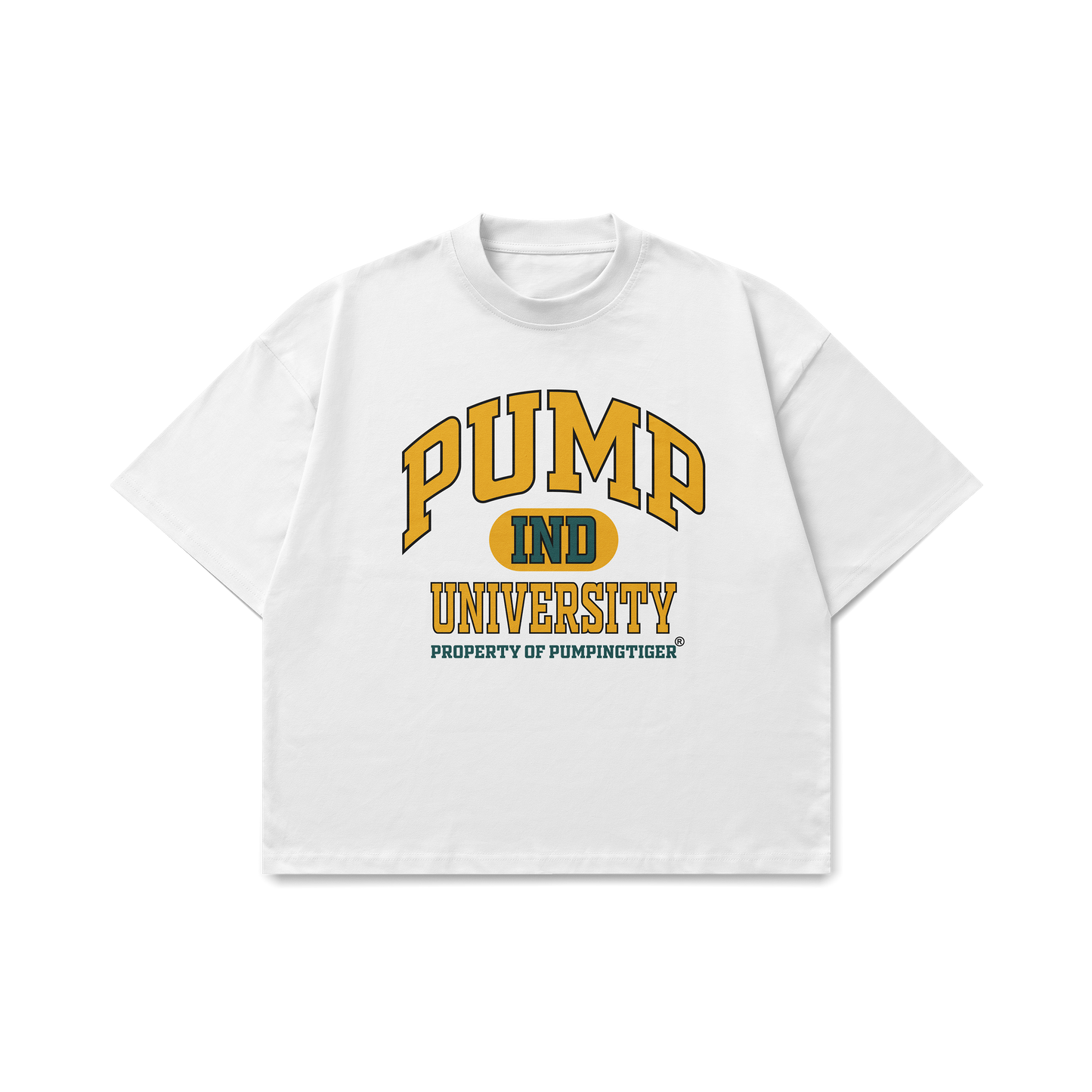 Pump University White Oversized T-shirt