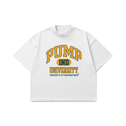 Pump University White Oversized T-shirt