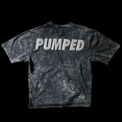 PUMPED Acid Wash Oversized T-shirt