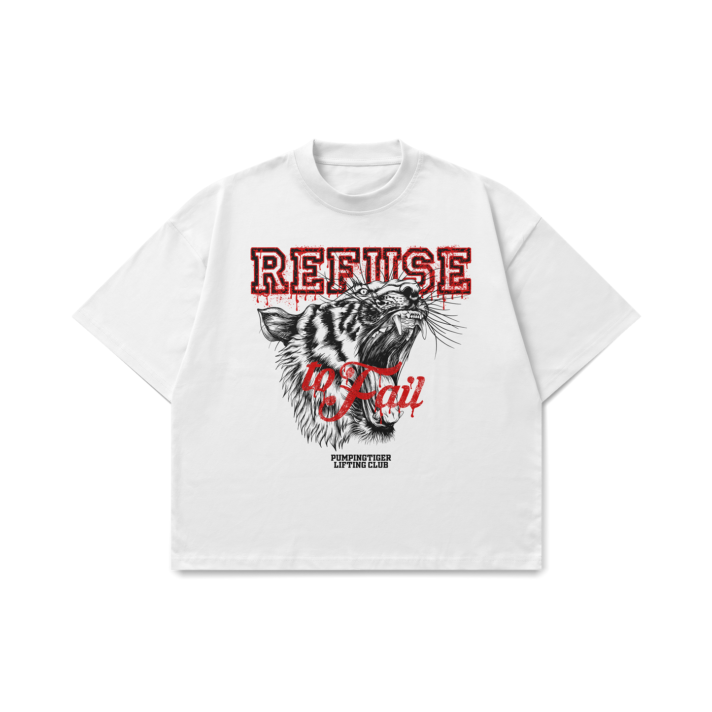 Refuse To Fail White Oversized T-Shirt
