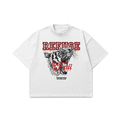 Refuse To Fail White Oversized T-Shirt