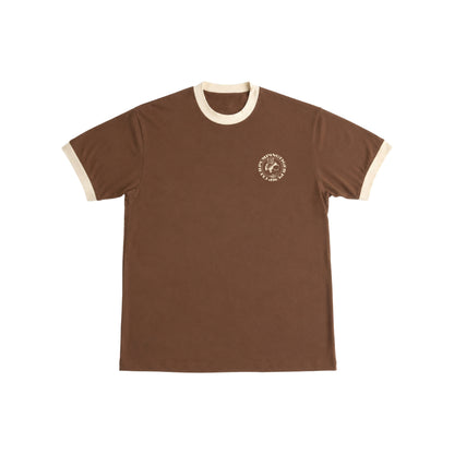 Tigers Pump Club Ringer T-Shirt - Mousse & Cream