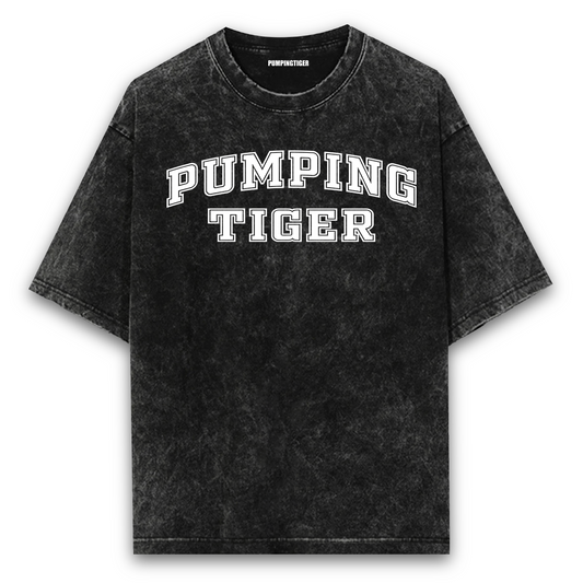 Pumpingtiger Varsity Acid Wash Oversized T-shirt