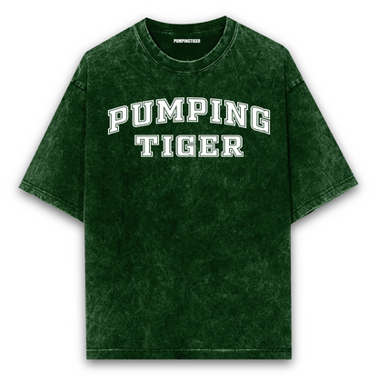 Pumpingtiger Varsity Acid Wash Oversized T-shirt
