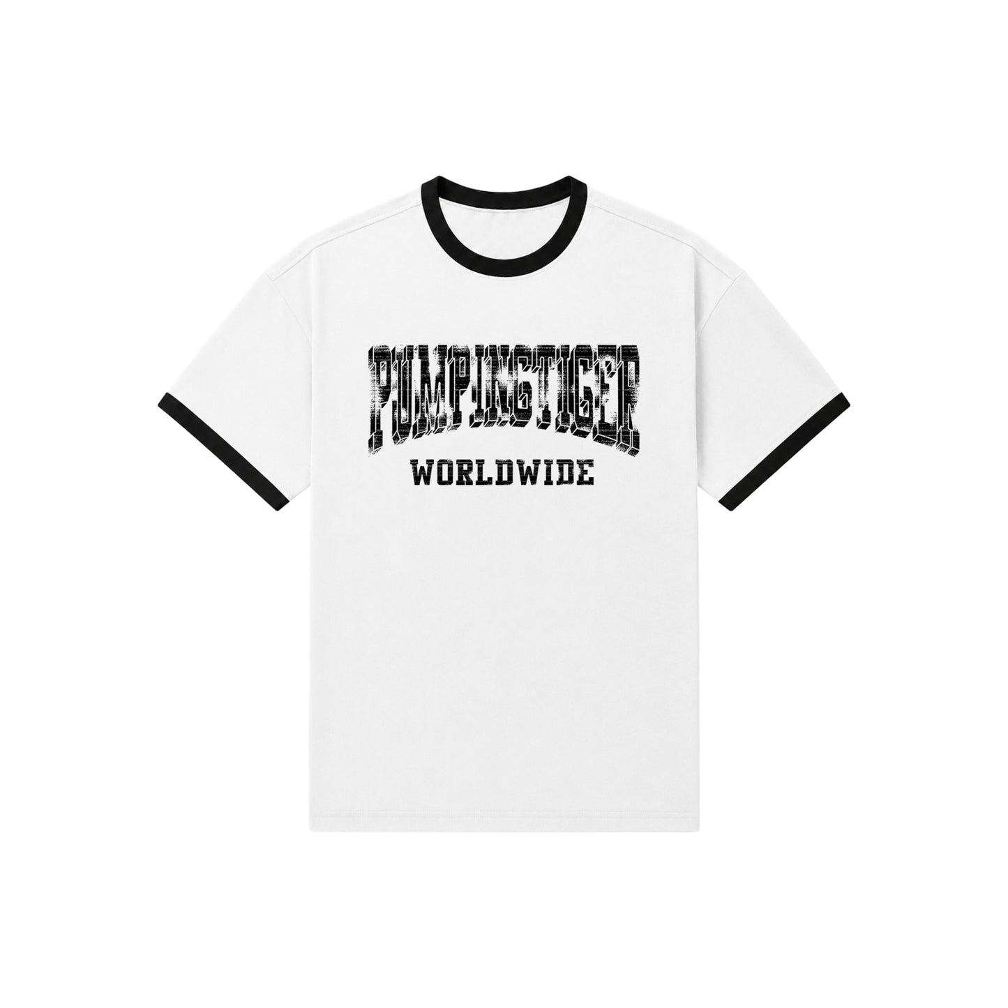 Worldwide White Ringer T-Shirt
