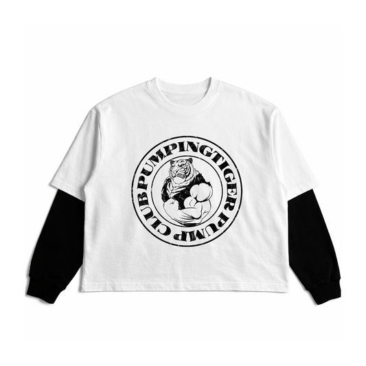 Tigers Pump Club Layered Oversized  T-Shirt