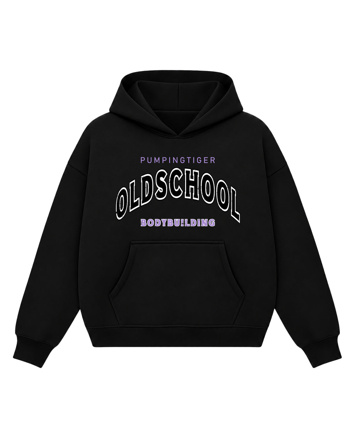 Black Boxy Hoodie Front Design