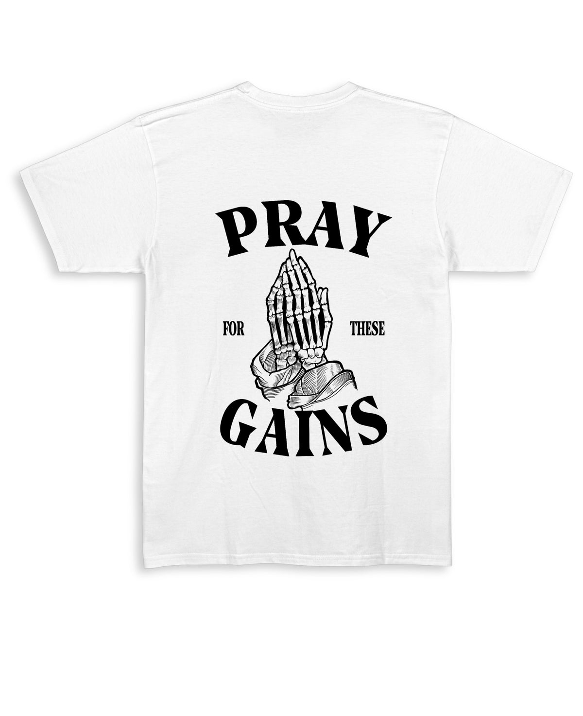 White Regular Fit T-shirt Back Design