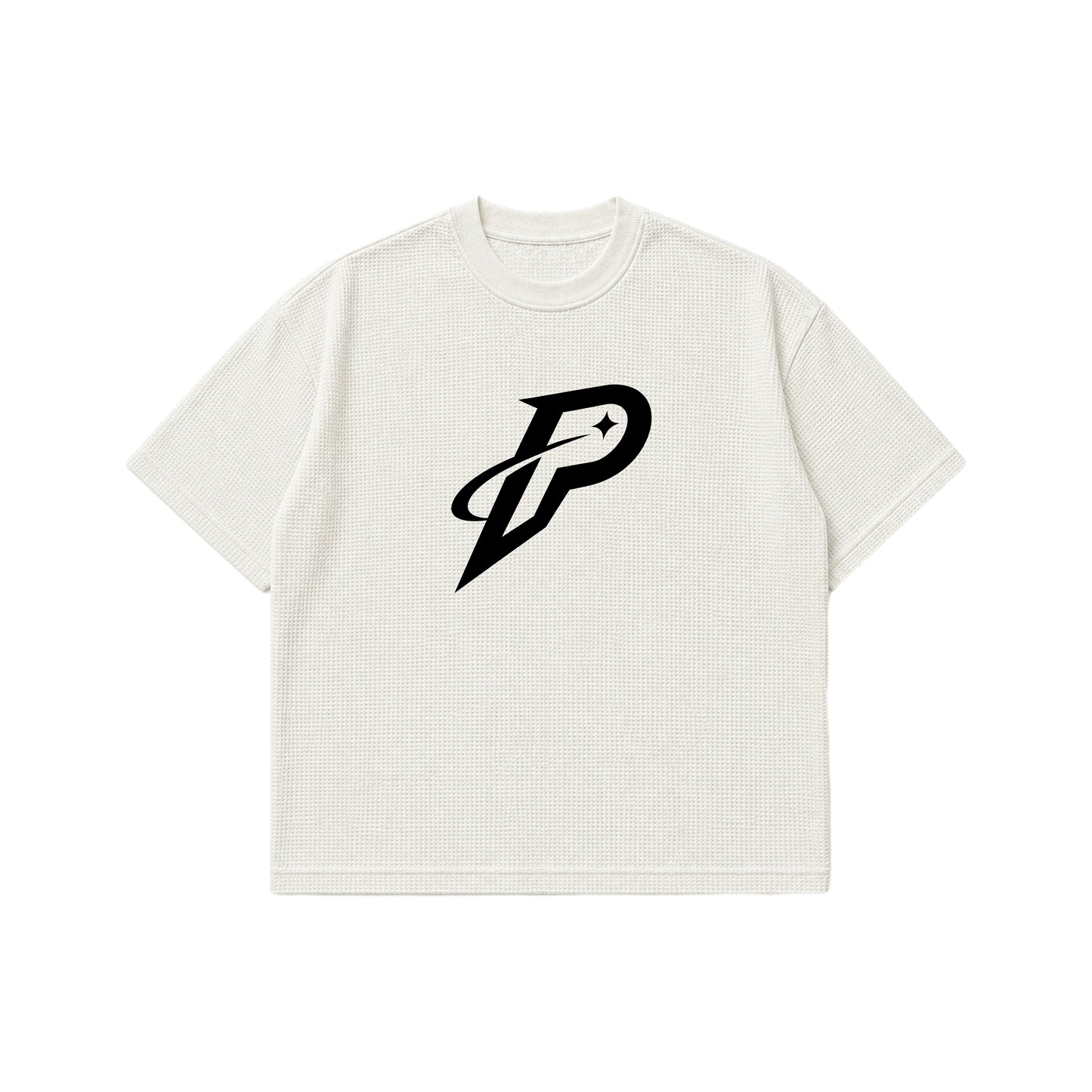 Off White Boxy Fit Waffle T-Shirt – Rise