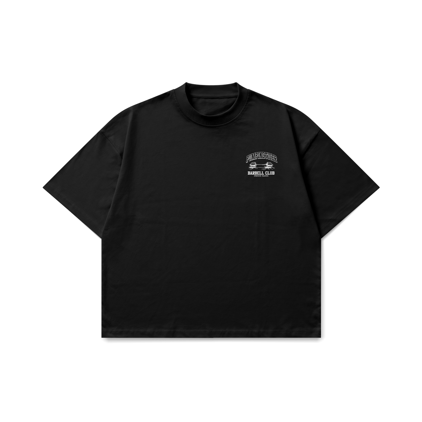 Barbell Club Graphic Black Oversized T-Shirt