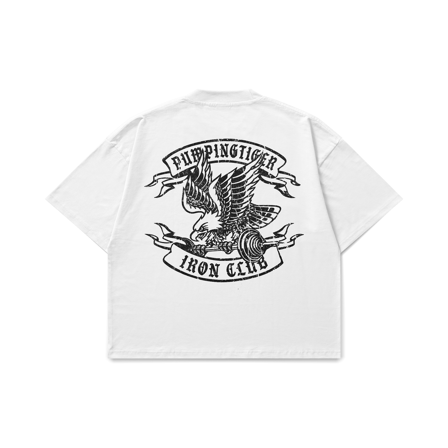 Iron Club Graphic White Oversized T-Shirt
