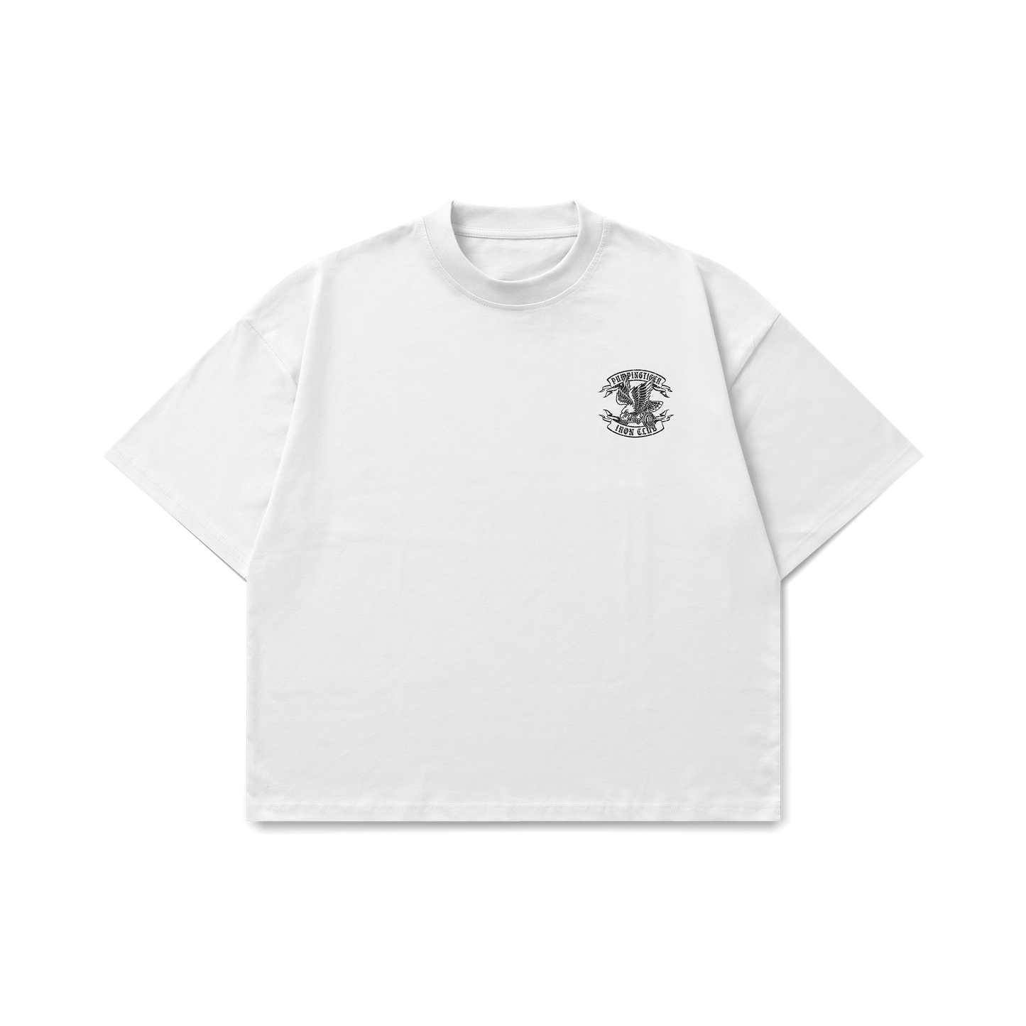 Iron Club Graphic White Oversized T-Shirt