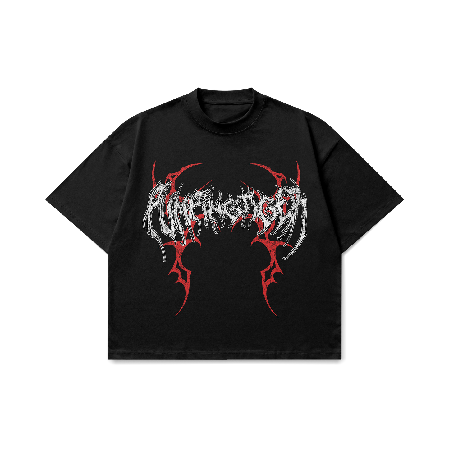 Metal Logo Graphic Oversized T-Shirt