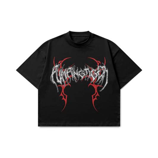 Metal Logo Graphic Oversized T-Shirt