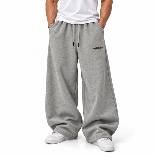 Grey Baggy Fit Sweatpants